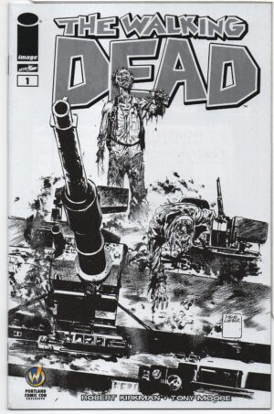 WALKING DEAD #1 – KEY ISSUE – WIZARD WORLD PORTLAND COMIC CON SKETCH EXCLUSIVE - 2015