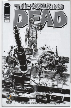 WALKING DEAD #1 – KEY ISSUE – WIZARD WORLD PORTLAND COMIC CON SKETCH EXCLUSIVE - 2015