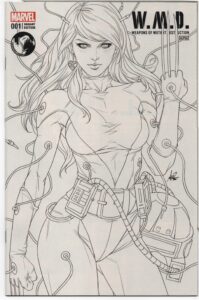 WEAPONS OF MUTANT DESTRUCTION: ALPHA #1 – UNK COMICS SKETCH VARIANT – W/POSTER - 2017