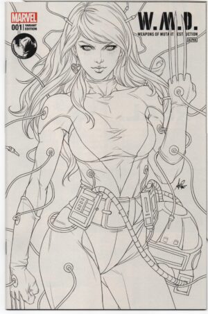 WEAPONS OF MUTANT DESTRUCTION: ALPHA #1 – UNK COMICS SKETCH VARIANT – W/POSTER - 2017