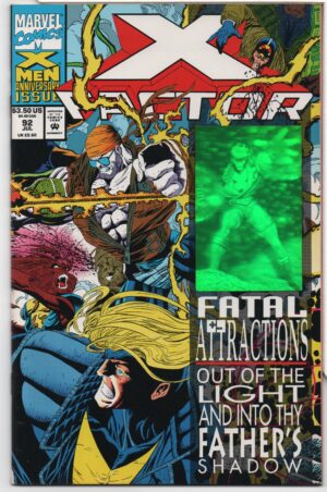 X-FACTOR #92 – 1ST APPEARANCE OF EXODUS – HAVOK HOLOGRAM JOE QUESADA COVER ART – KEY ISSUE – 1993