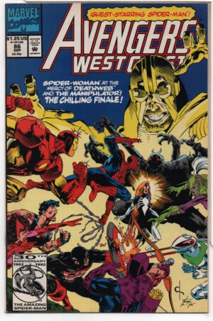 AVENGERS WEST COAST #86 – WEBS OF FEAR AND SORROW – DAVE ROSS COVER - 1992