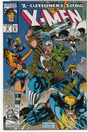 X-MEN #16 – INCLUDES ARCHANGEL TRAINING CARD – ANDY KUBERT COVER – DIRECT - 1993