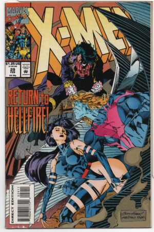 X-MEN #29 – RETURN TO HELLFIRE - DIRECT – ANDY KUBERT COVER - 1994