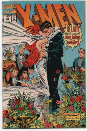 X-MEN #30 – CYCLOPS AND JEAN WEDDING ISSUE – W/CARD INSERTS – ANDY KUBERT COVER - 1994
