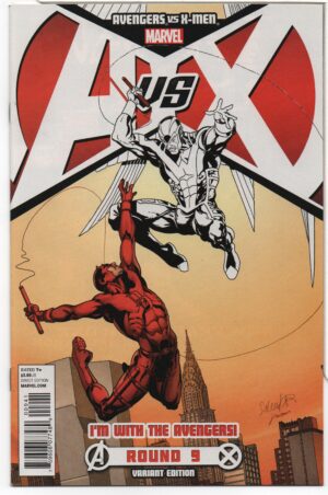 AVENGERS VS. X-MEN #9 – AVENGERS TEAM VARIANT – DAREDEVIL – SALVADOR LARROCA COVER - 2012