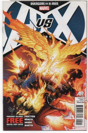 AVENGERS VS. X-MEN #5 – THUNDERBOLT ROSS – CAPTAIN BRITAIN – JIM CHEUNG COVER - 2012