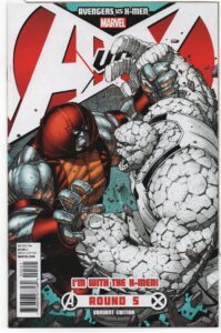 AVENGERS VS. X-MEN #5 – X-MEN TEAM VARIANT – CAPTAIN BRITAIN – DALE KEOWN COVER - 2012