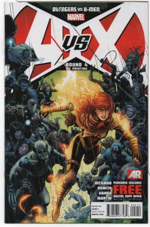 AVENGERS VS. X-MEN #4 – 2ND PRINT – CAPTAIN BRITAIN – DAREDEVIL – JIM CHEUNG COVER - 2012