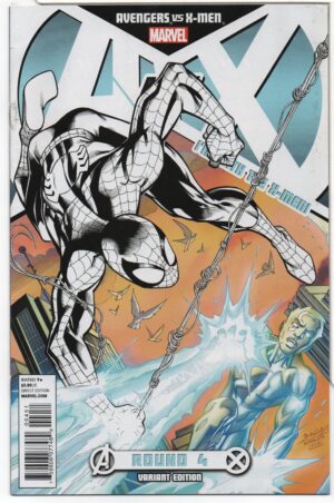 AVENGERS VS. X-MEN #4 – X-MEN TEAM RETAILER INCENTIVE VARIANT – CAPTAIN BRITAIN - MARK BAGLEY COVER - 2012