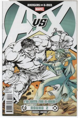 AVENGERS VS. X-MEN #2 – X-MEN TEAM INCENTIVE VARIANT – PAGULAYAN COVER - 2012 (Copy)
