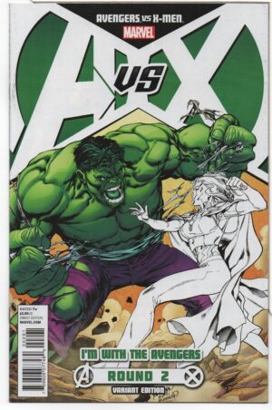 AVENGERS VS. X-MEN #2 – AVENGERS TEAM INCENTIVE VARIANT – PAGULAYAN COVER - 2012