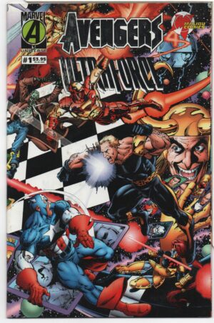 AVENGERS / ULTRAFORCE #1 – 1ST APPEARANCES – KEY ISSUE - GEORGE PEREZ COVER - 1995