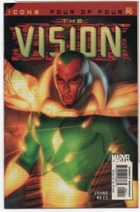 AVENGERS ICONS: THE VISION #4 – DOGFIGHT – GEOFF JOHNS – BRIAN HABERLIN COVER - 2003