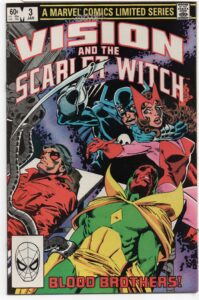 VISION AND THE SCARLET WITCH #3 – BLOOD BROTHERS – BILL MANTLO – RICK LEONARDI COVER - 1983