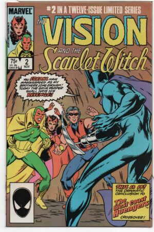 VISION AND THE SCARLET WITCH #2 – ULTRON AND GRIM REAPER – RICHARD HOWELL COVER - 1985