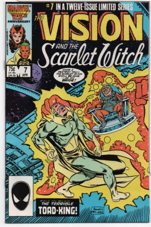 VISION AND THE SCARLET WITCH #7 – BATTERIES NOT INCLUDED – RICHARD HOWELL COVER - 1986