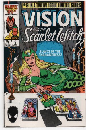 VISION AND THE SCARLET WITCH #9 – OFF-LINE – STEVE ENGLEHART – RICHARD HOWELL COVER - 1986