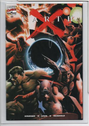 EARTH X #0 - DYNAMIC FORCES EXCLUSIVE - ALTERNATE VARIANT - NUMBERED COA – 1999