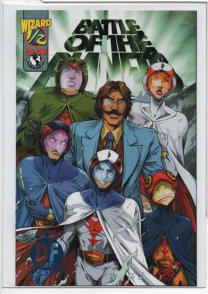 BATTLE OF THE PLANETS #1/2 – AUTHENTIC BLUE FOIL VARIANT – NUMBERED DF COA - 2002