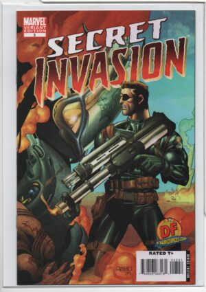 SECRET INVASION #3 – W/COA – DYNAMIC FORCES EXCLUSIVE VARIANT – MEL RUBI COVER - 2008