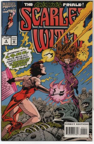 SCARLET WITCH #4 – 1ST PRINT – THE WITCH IS MINE – JOHN HIGGINS COVER – DIRECT - 1994