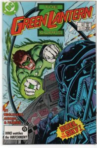 GREEN LANTERN CORPS #216 – SECRET IDENTITIES – DIRECT – ED HANNIGAN COVER - 1987