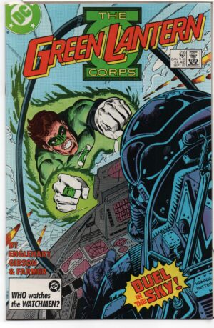 GREEN LANTERN CORPS #216 – SECRET IDENTITIES – DIRECT – ED HANNIGAN COVER - 1987