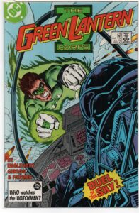 GREEN LANTERN CORPS #216 – SECRET IDENTITIES – DIRECT – ED HANNIGAN COVER - 1987
