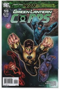 GREEN LANTERN CORPS #59 – WAR OF GREEN LANTERNS – AARON LOPRESTI COVER - 2011