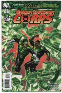 GREEN LANTERN CORPS #58 – WAR OF GREEN LANTERNS – KEY ISSUE - TYLER KIRKHAM COVER - 2011