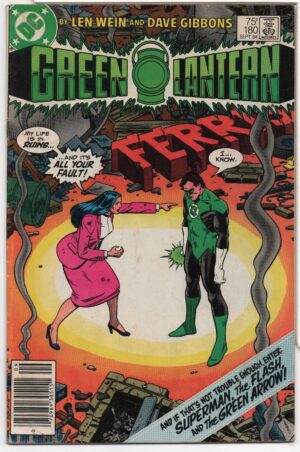 GREEN LANTERN #180 – 1ST PRINT – AFTERMATH – LEN WEIN – DAVE GIBBONS COVER - 1984