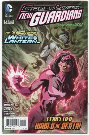 GREEN LANTERN: NEW GUARDIANS #31 – DEADWORLD – 1ST RAGA – DIOGENES NEVES COVER - 2014