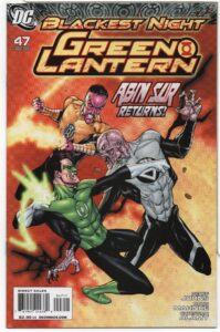 GREEN LANTERN #47 – BLACKEST NIGHT TIE-IN – BLACK LANTERN ABIN SUR COVER - 2009