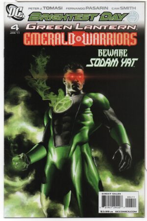 GREEN LANTERN: EMERALD WARRIORS #4 – 1ST APPEARANCES – RODOLFO MIGLIARI COVER - 2011