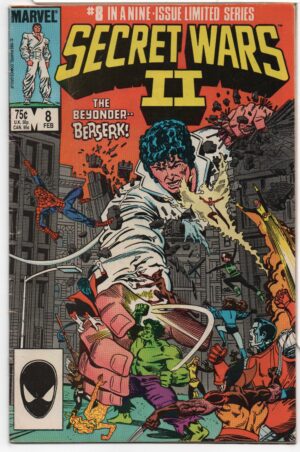 SECRET WARS II #8 – ORIGIN OF BEYONDER – JIM SHOOTER – AL MILGROM COVER - 1986