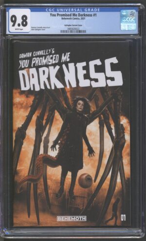 YOU PROMISED ME DARKNESS #1 - CGC 9.8 NM/M – JOHN GALLAGHER HIVE COMICS VARIANT – LTD TO 300 - 2021