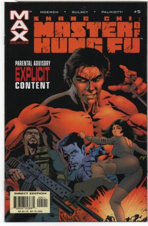 SHANG-CHI: MASTER OF KUNG FU #5 – EXPLICIT – SHADOW MOVES - PAUL GULACY COVER - 2003