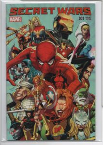 SECRET WARS #1 – Dynamic Forces Exclusive – GREG LAND Variant - LIMITED - DF COA - 2015