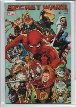 SECRET WARS #1 – Dynamic Forces Exclusive – GREG LAND Variant - LIMITED - DF COA - 2015