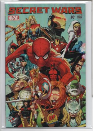 SECRET WARS #1 – DF EXCLUSIVE – GREG LAND VARIANT - LIMITED - DF COA - DOCTOR DOOM - 2015