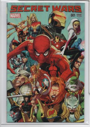 SECRET WARS #1 – DF EXCLUSIVE – GREG LAND VARIANT - LIMITED - DF COA - DOCTOR DOOM - 2015