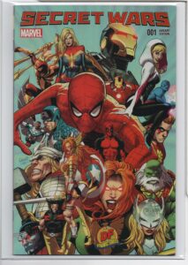 SECRET WARS #1 – DF EXCLUSIVE – GREG LAND VARIANT - LIMITED - DF COA - DOCTOR DOOM - 2015