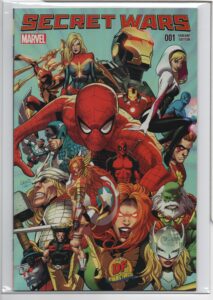 SECRET WARS #1 – DF EXCLUSIVE – GREG LAND VARIANT - LIMITED - DF COA - DOCTOR DOOM - 2015