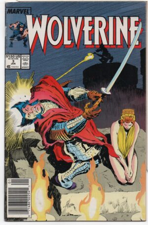 WOLVERINE #3 – NEWSSTAND VARIANT – THE BLACK BLADE – JOHN BUSCEMA COVER - 1989