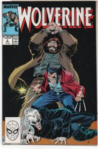 WOLVERINE #6 – ROUGHOUSE – 1ST APPEARANCES – DIRECT – TODD MCFARLANE PIN-UP BACK COVER - 1989
