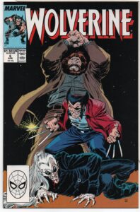 WOLVERINE #6 – ROUGHOUSE – 1ST APPEARANCES – DIRECT – TODD MCFARLANE PIN-UP BACK COVER - 1989