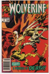 WOLVERINE #9 – DIRECT – PROMISES TO KEEP – PETER DAVID – GENE COLAN COVER - 1989