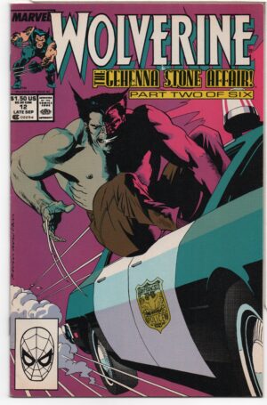 WOLVERINE #12 – GEHENNA STONE AFFAIR – PETER DAVID – KEVIN NOWLAN COVER – DIRECT - 1989