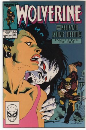 WOLVERINE #15 – GEHENNA STONE AFFAIR – PETER DAVID – KEVIN NOWLAN COVER – DIRECT - 1989